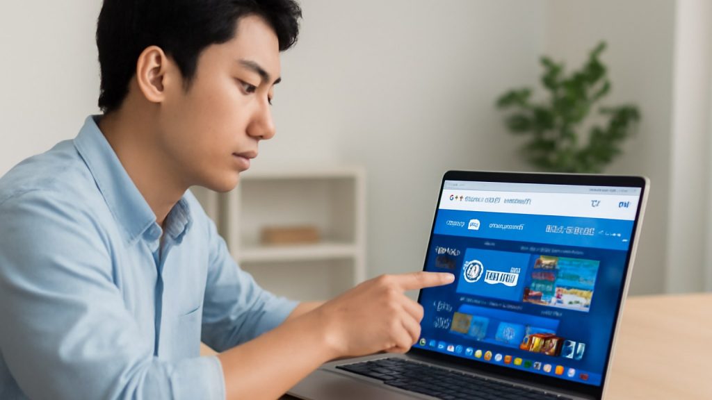 Minh họa: Cách vào đúng địa chỉ và nhận diện Trang chủ